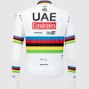 Heren Fietskleding Team UAE 2024 Pissei Shirt met Lange Mouwen - Wereldkampioen