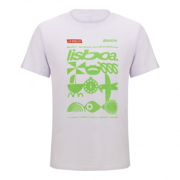 Heren Fietskleding T-shirt Vuelta España 2024 Lissabon