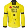 Heren Fietskleding Agu Team Visma Lease a Bike 2024 shirt met lange mouwen