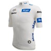 Santini witte Tour de France-jersey Frankrijk 2025 Fan Line-jersey voor heren