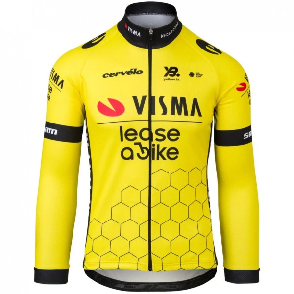 Dames Fietskleding Team Visma Lease a Bike 2025 damesshirt met lange mouwen