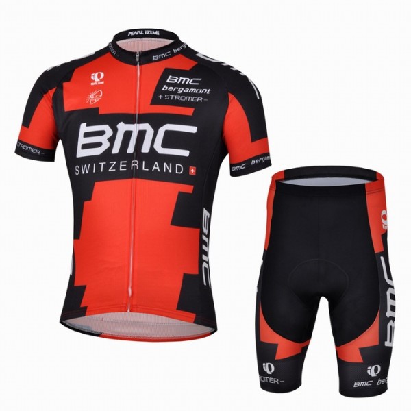 2013 BMC Racing Team Fietskleding Fietsshirt Korte Mouwen+Fietsbroek Korte zeem 802
