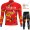 Winter Bahrain Victorious 2022 Pro Team Fietskleding Fietsshirt Lange Mouw+Lange Fietsbroek Bib 202201101