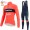 Trek Segafredo rood 2022 Pro Team Fietskleding Fietsshirt Lange Mouw+Lange Fietsbroek Bib 202212192