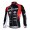 MHW Cube Racing Team Fietsshirt lange mouw rood zwart 367