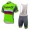 2016 Tinkoff Saxo Bank Fietskleding Fietsshirt Korte Groen+Korte fietsbroeken Bib 20160111