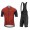 GORE WEAR GORE C3 Combat Fietskleding Wielershirt Korte Mouw+Korte Fietsbroeken Bib Zwart Rood JHXNW JHXNW