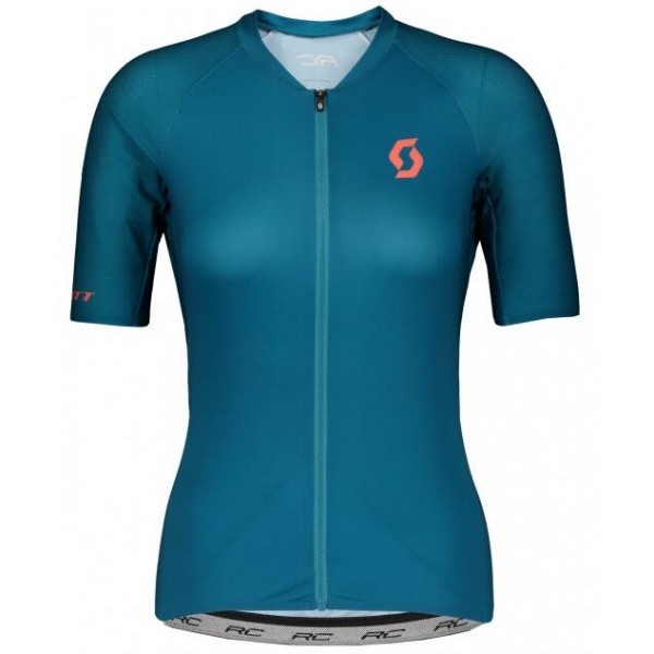 Dames SCOTT RC Premium 2020 Fietsshirt Korte Mouw DunkelBlau 2020311