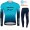 2021 Winter Fleece Astana Pro Team Fietskleding Fietsshirt Lange Mouw+Lange Fietsbroek Bib 742