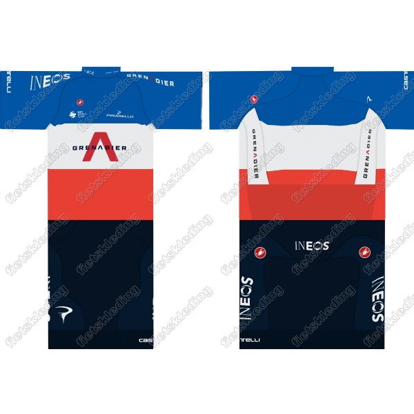 Team INEOS Grenadier 2021 UCI World Champion Fietskleding Set Wielershirt Korte Mouw+Korte Fietsbroeken 2021165