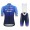 2019 De Rosa Santini blauw Fietskleding Set Fietsshirt Korte Mouw+Korte fietsbroeken NYHV484