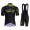2019 Scott Mitchelton zwart-geel Fietskleding Set Fietsshirt Korte Mouw+Korte fietsbroeken GWVP873