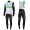 2016 Team Dimension Date wit Winter Set Wielerkleding Wielershirt lange mouw+Lange fietsbroeken Bib 213587