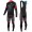 2016 Bianchi Milano Sorisole zwart-rood Winter Set Wielerkleding Wielershirt lange mouw+Lange fietsbroeken Bib 213532