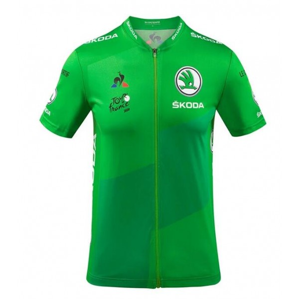 2020 Tour de France Fietsshirt Korte Mouw groen DNIAQ