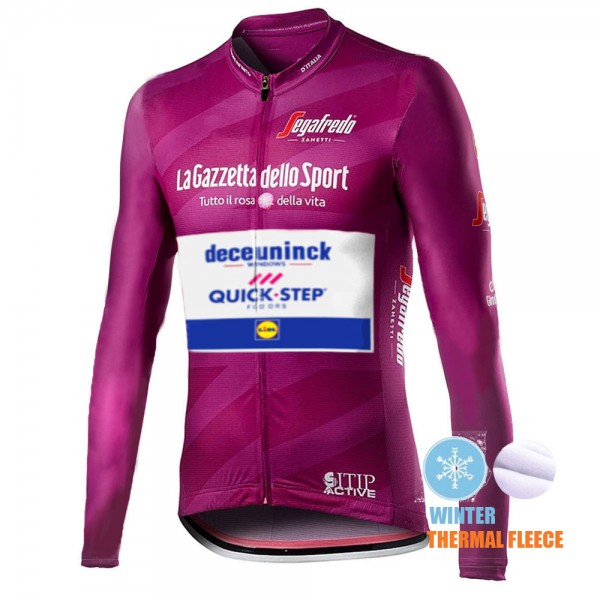 Winter Thermal Fleece Mannen Giro D-italia Quick Step 2021 Fietskleding Fietsshirt Lange Mouw 2021065 Winter Thermal Fleece Mannen Giro D-italia Quick Step 2021 Fietskleding Fietsshirt Lange Mouw 2021065