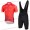 2018 Dubai Tour rood Wielerkleding Set Wielershirt Korte Mouw+Fiets Koersbroek A2019378