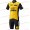 LottoNL-Jumbo 2018 Wielerkleding Set Wielershirt Korte Mouwen+Korte fietsbroeken D151